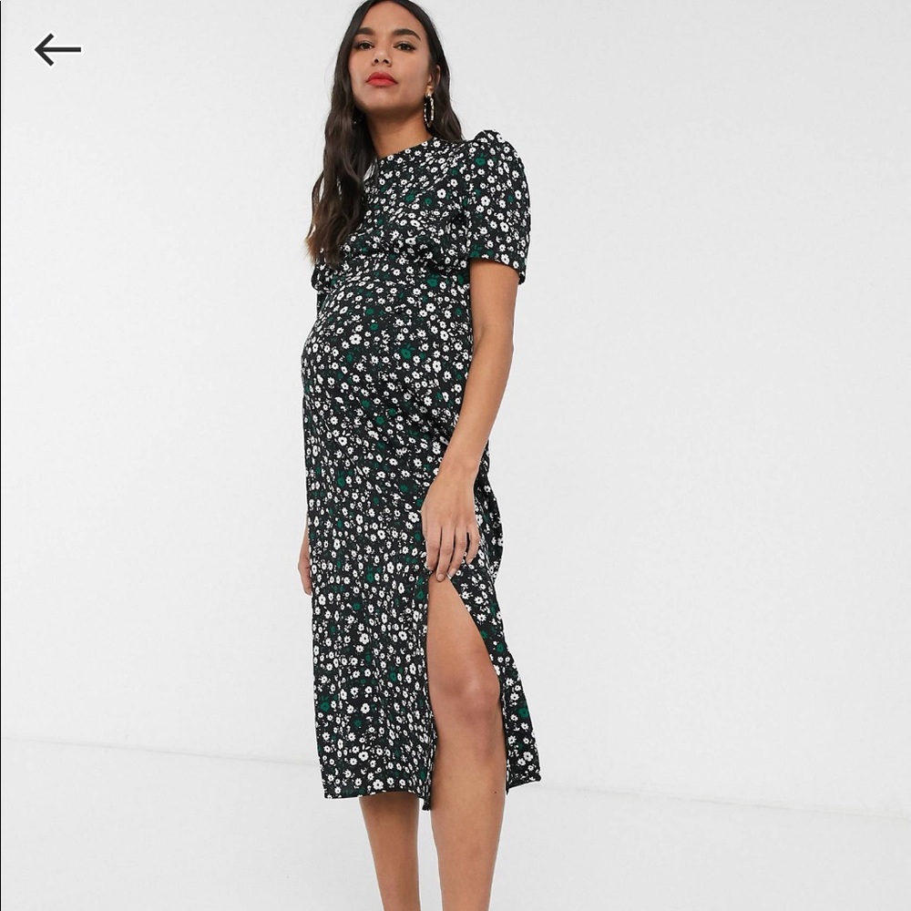 ASOS floral maternity dress